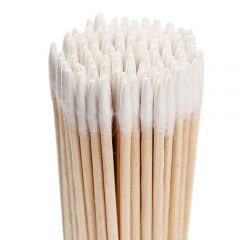 Wooden sticks with a pointed cotton